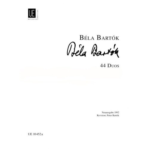 Bartok - 44 Duos Book 1 Nos 1-25 2 Violins 