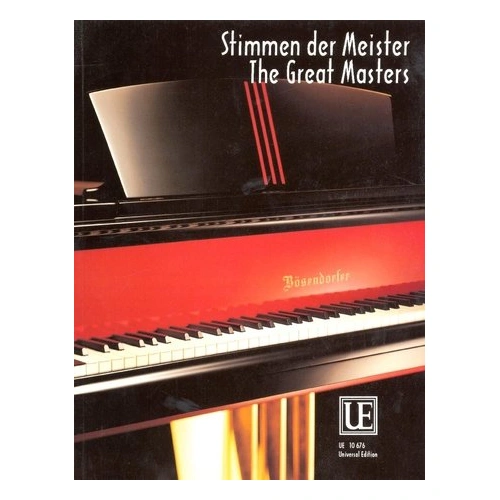 The Great Masters for Piano by Ed Sauer - Universal Edition