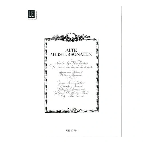 Sonatas by Old Masters for Violin and Piano - Leclair, Tartini, Mattheson, Bach, Boccherini, Grades 4-5