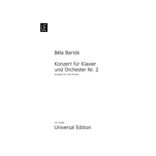 Bartok - Piano Concerto No. 2 for 2 Pianos 4 Hands, Universal Edition