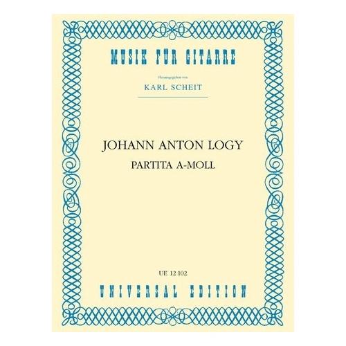 Partita in A Minor for Guitar by Johann Anton Logy - Universal Edition