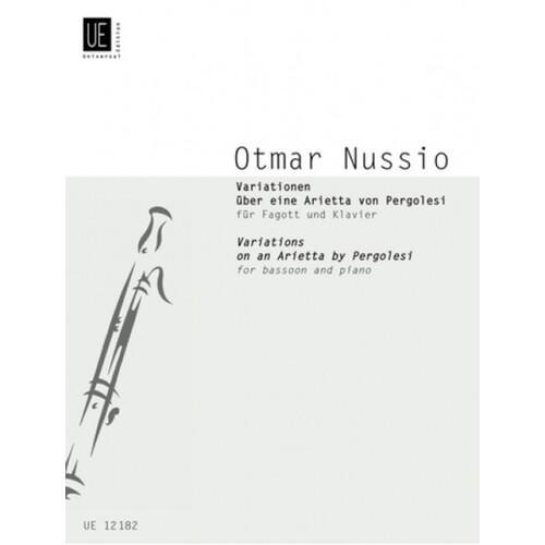 Variations On An Arietta By Pergolesi Bassoon Piano 