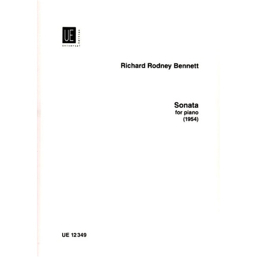 Rodney Bennett - Sonata for Piano, Universal Edition, Piano Solo, 1954, Advanced Level, 3 Movements