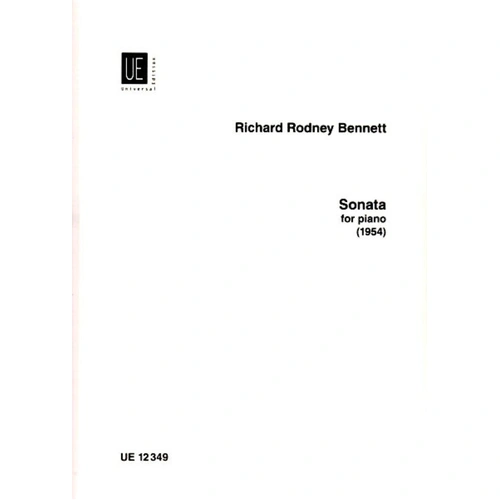 Rodney Bennett - Sonata for Piano, Universal Edition, Piano Solo, Very Advanced Level, 1954, 1 Page