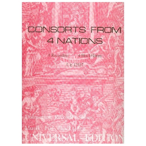 Consorts from 4 Nations for Recorder Quartet by Carl Dolmetsch