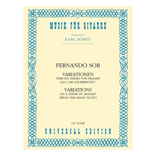 Fernando Sor - Variations on a Theme of Mozart Op. 9 for Guitar