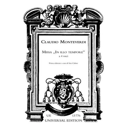 Monteverdi - Missa In Illo Tempore SATB/Basso Continuo Choral Score