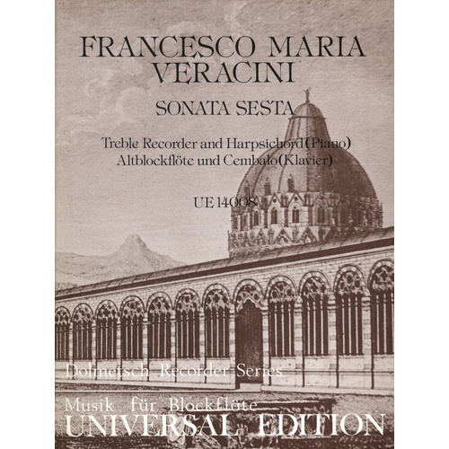 Veracini - Sonata Sesta for Treble Recorder and Harpsichord