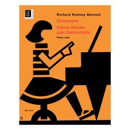 Bennett - Diversions for Piano by Richard Rodney Bennett, Universal Edition, 1 Page