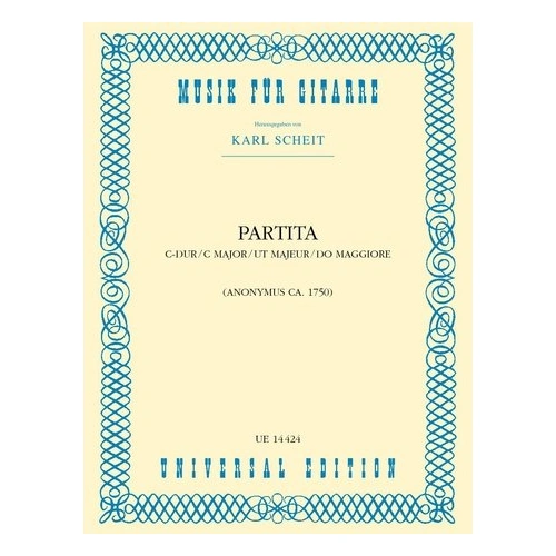 Partita for Guitar by Universal Edition - 1 Page