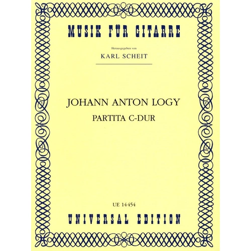 Logy - Partita in C Major for Guitar by Johann Anton Logy