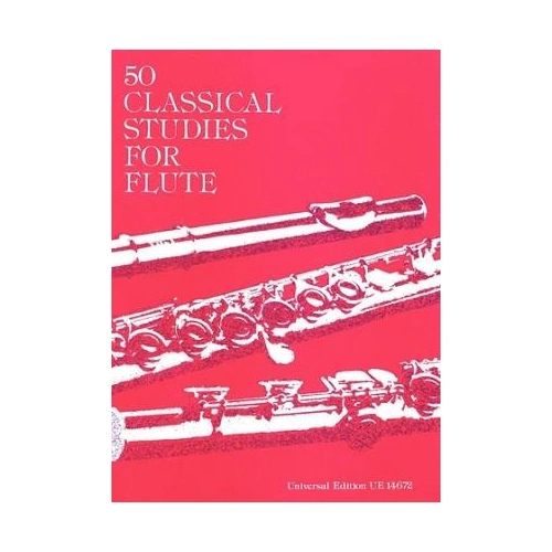 50 Classical Studies for Flute by Vester - Flute Sheet Music, Tutors, and Method Books