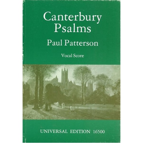 Patterson - Canterbury Psalms Op. 44 for SATB/Piano Choral Score