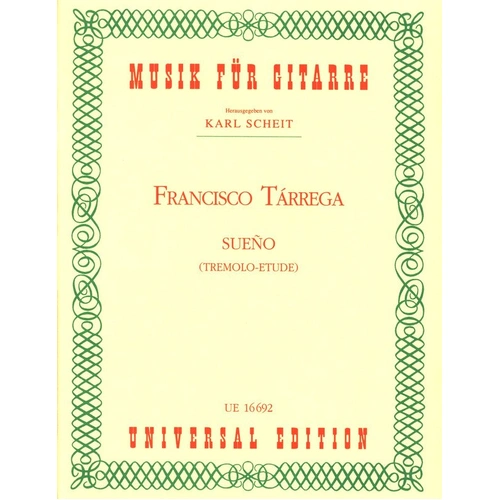 Tarrega - Sueno Der Traum for Guitar by Universal Edition