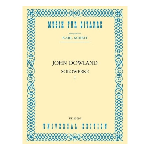 Dowland - Solo Works Vol 1 for Guitar, Universal Edition, 1 Page