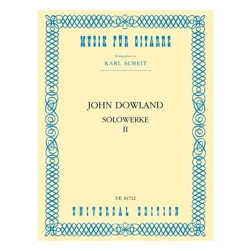 Dowland - Solo Works Volume 2 for Guitar, Universal Edition, 1 Page