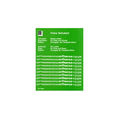 Six Lieder for Flute and Piano Sheet Music
