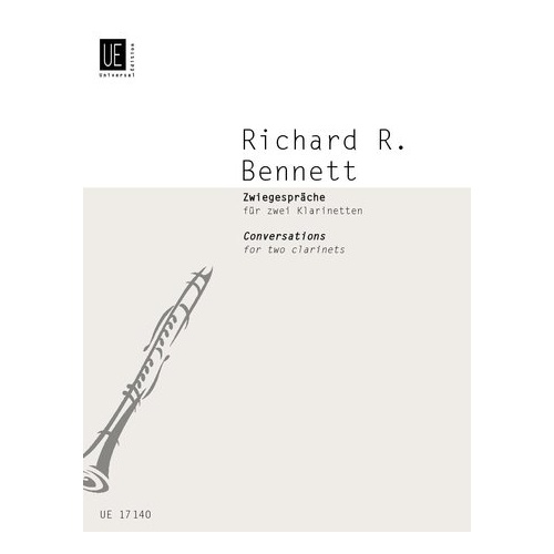 Bennett - Conversations for 2 Clarinets, Clarinet Duet, Universal Edition, 1 Page
