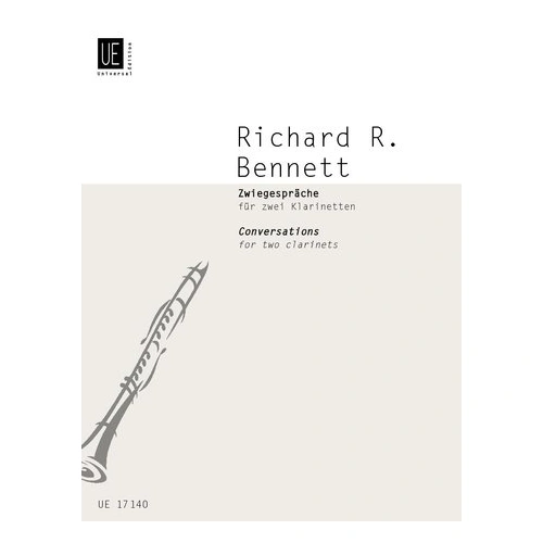 Bennett - Conversations for 2 Clarinets, Clarinet Duet, Universal Edition, 1 Page