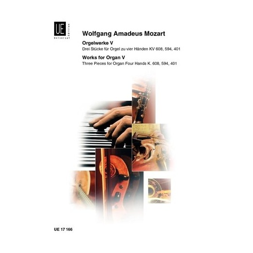Mozart - Organ Works Vol 5 by Wolfgang Amadeus Mozart, Universal Edition, 1 Page
