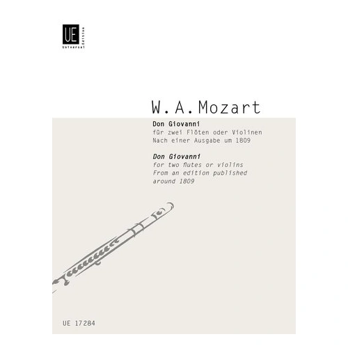 Don Giovanni for 2 Flutes or 2 Violins by Mozart, Universal Edition, 1 Page