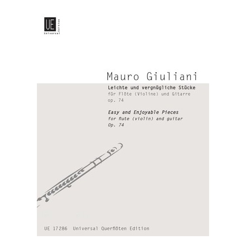 Mauro Easy & Enjoyable Pieces Op. 74 for Flute and Violin