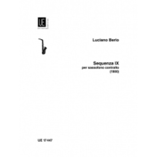 Sequenza Ixb Alto Sax Solo 
