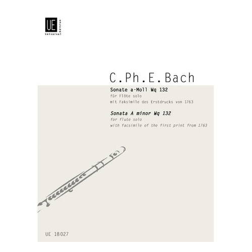 Sonate Wq 132 for Flute by Carl Philipp E. Bach - Sheet Music Edition