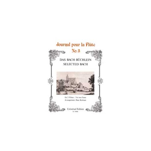 Selected Works of Bach for Two Flutes - Flute Sheet Music