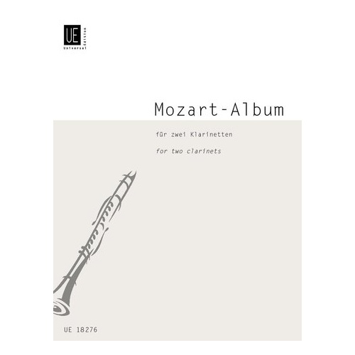 Mozart Album for Two Clarinets - 14 Selected Pieces, Arranged by Peter Kolman, Universal Edition