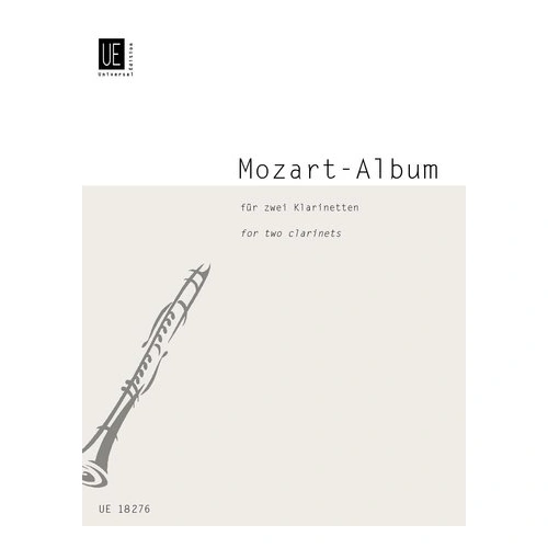 Mozart Album for Two Clarinets - 14 Selected Pieces Arranged by Peter Kolman