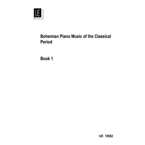Bohemian Piano Music From Classic Period Book 1 