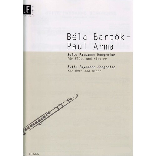 Bartok - Suite Paysanne Hongroise Flute/Piano (Softcover Book)