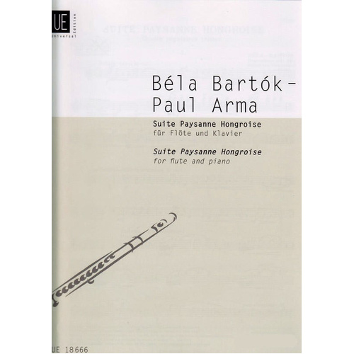 Suite Paysanne Hongroise for Flute and Piano by Paul Arma