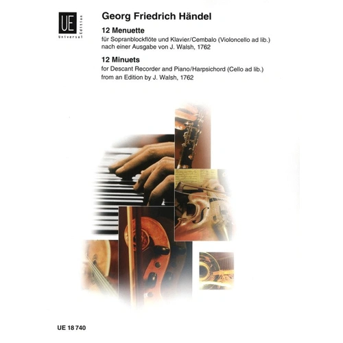 Handel - 12 Minuets for Recorder and Piano
