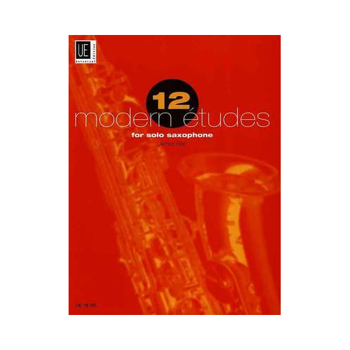 12 Modern Etudes for Solo Saxophone by James Rae - Saxophone Sheet Music