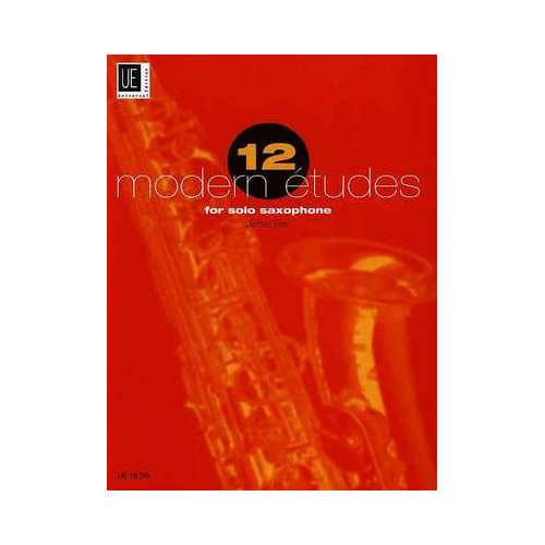 12 Modern Etudes for Solo Saxophone by James Rae - Universal Edition