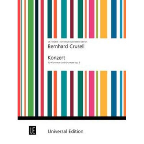 Crusell - Concerto F Minor Op 5 Clarinet/Piano (Softcover Book)