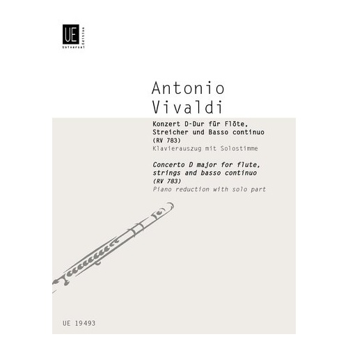 Vivaldi Concerto RV 783 for Flute and Piano, Universal Edition, 1 Page