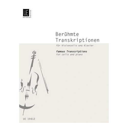 Famous Transcriptions for Cello and Piano by Universal Edition