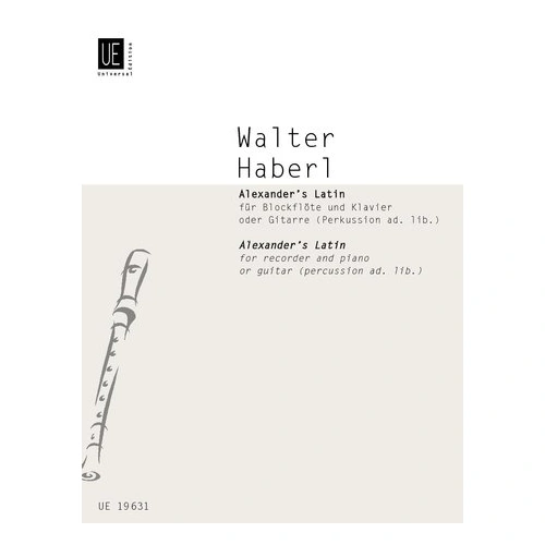 Haberl - Alexander's Latin Descant Recorder/Piano Sheet Music