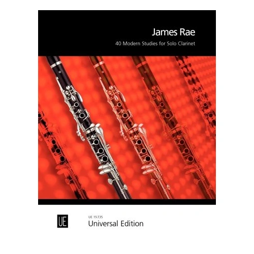 40 Modern Studies for Solo Clarinet by James Rae