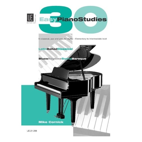Cornick 30 Easy Piano Studies for Beginners to Intermediate Players