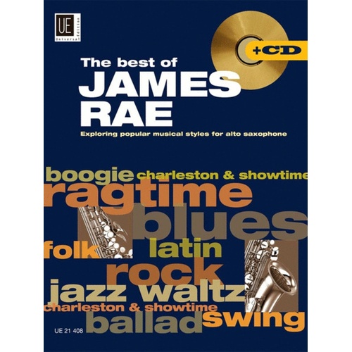 Best Of James Rae Alto Sax/Piano Book/CD 