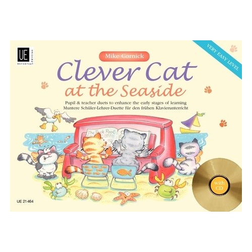 Clever Cat at the Seaside Piano Duets Book and CD