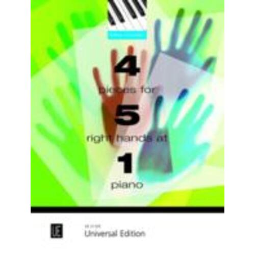 4 Pieces For 5 Right Hands At 1 Piano (Softcover Book)