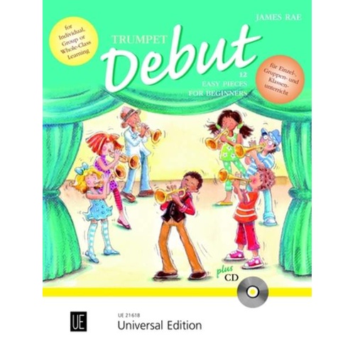 Trumpet Debut 12 Easy Pieces for Beginners Book with CD