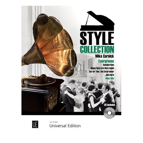 Evergreens BK/CD by Mike Cornick for Piano, 33 Pages, Includes Popular Arrangements and Ensemble Play Options