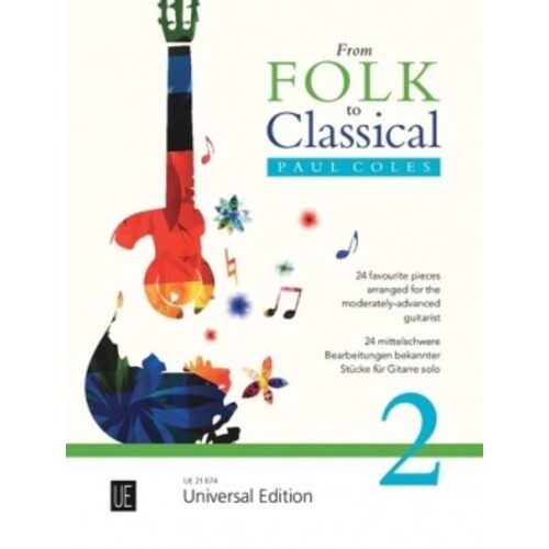 From Folk To Classical 2 For Guitar Solo (Softcover Book)