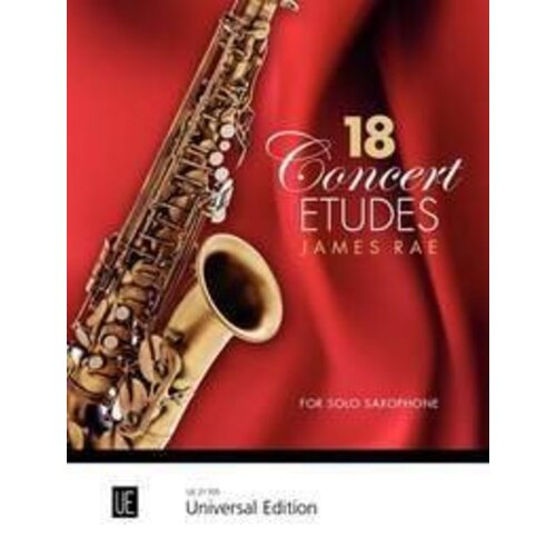 18 Concert Etudes For Sax (Softcover Book)